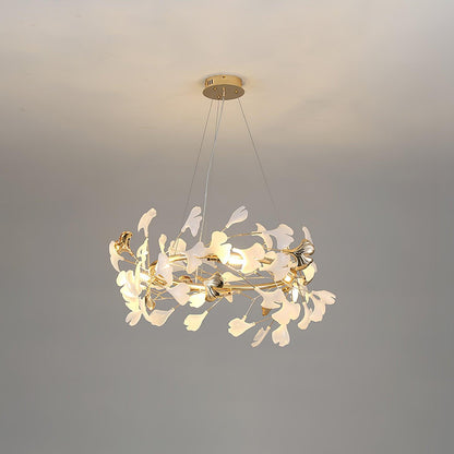 Leaf Garland Chandelier with Adjustable Brightness — front view