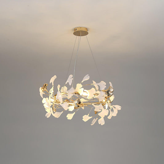 Leaf Garland Chandelier with Adjustable Brightness — front view