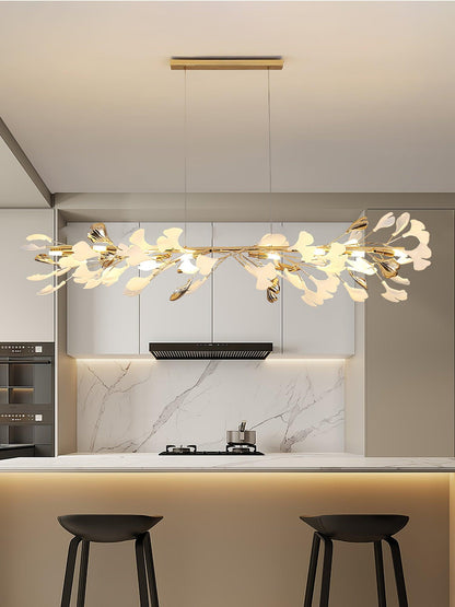 Leaf Garland Chandelier with Adjustable Brightness
