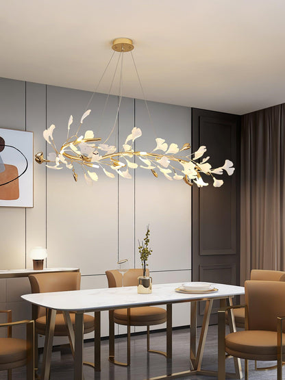Leaf Garland Chandelier with Adjustable Brightness