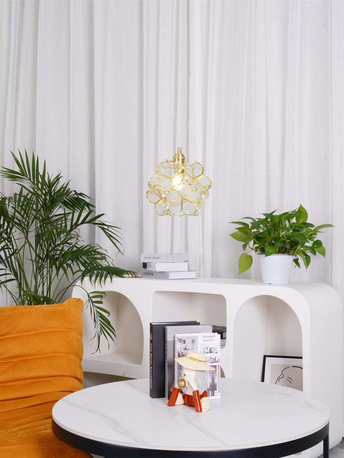 Glass Petal Pendant Light Position 19