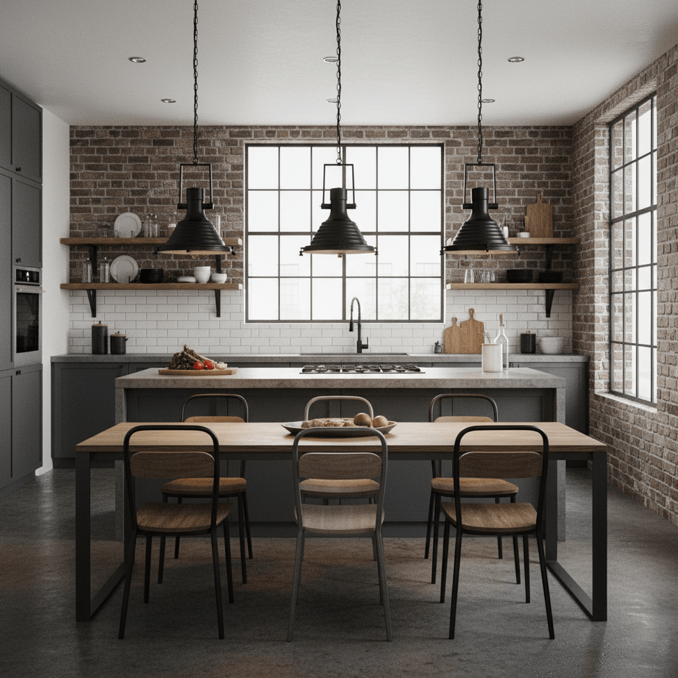 Industrial Country Metal pendant Light Position 11
