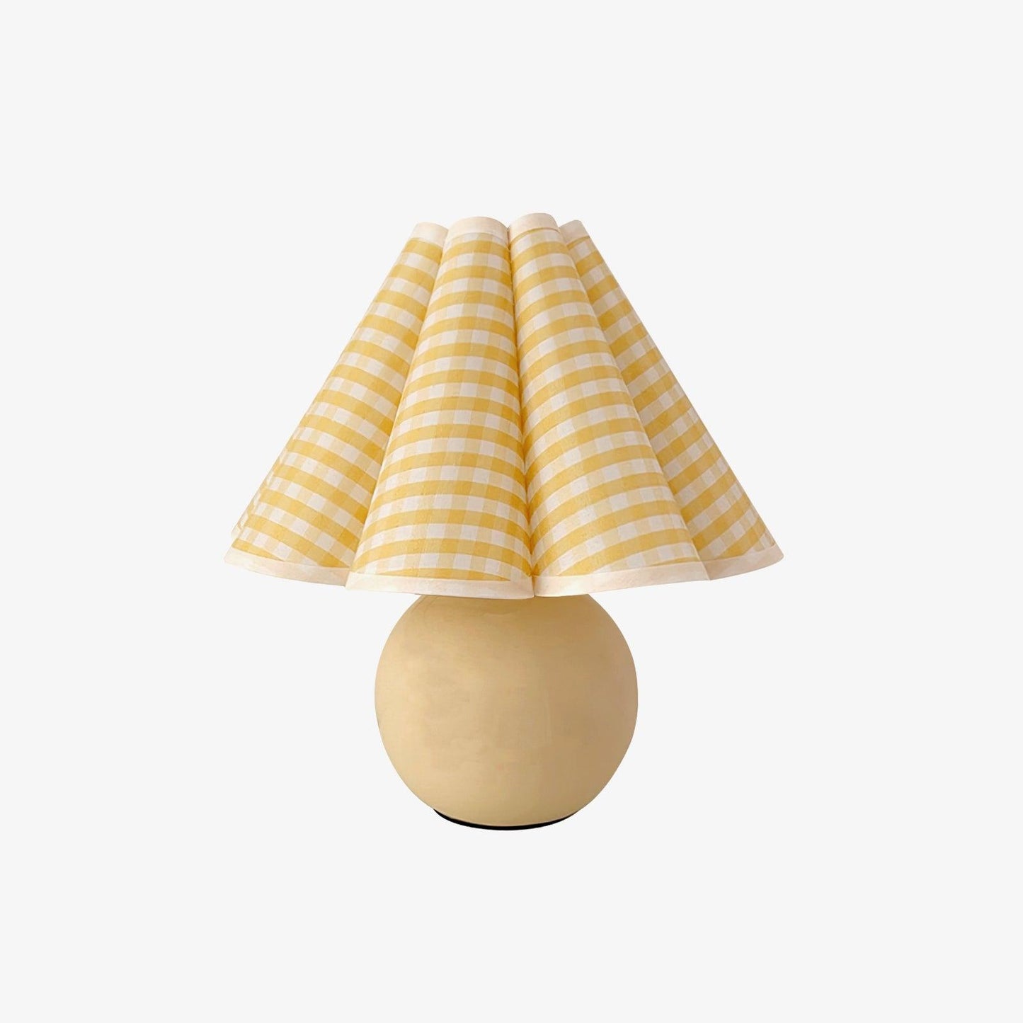 Knife Pleat Table Lamp, Soft Ambient Light