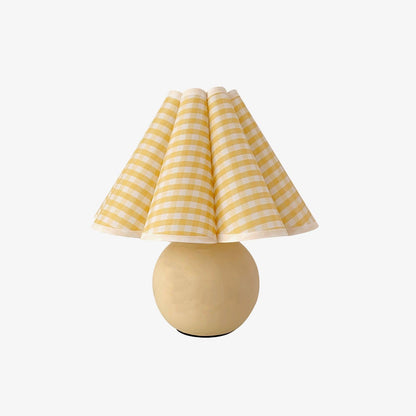Knife Pleat Table Lamp, Soft Ambient Light