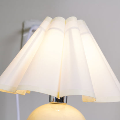 Knife Pleat Table Lamp, Soft Ambient Light