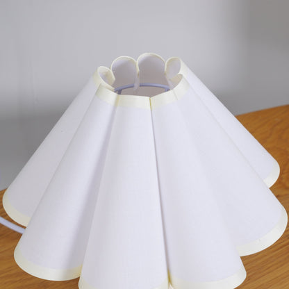 Knife Pleat Table Lamp, Soft Ambient Light