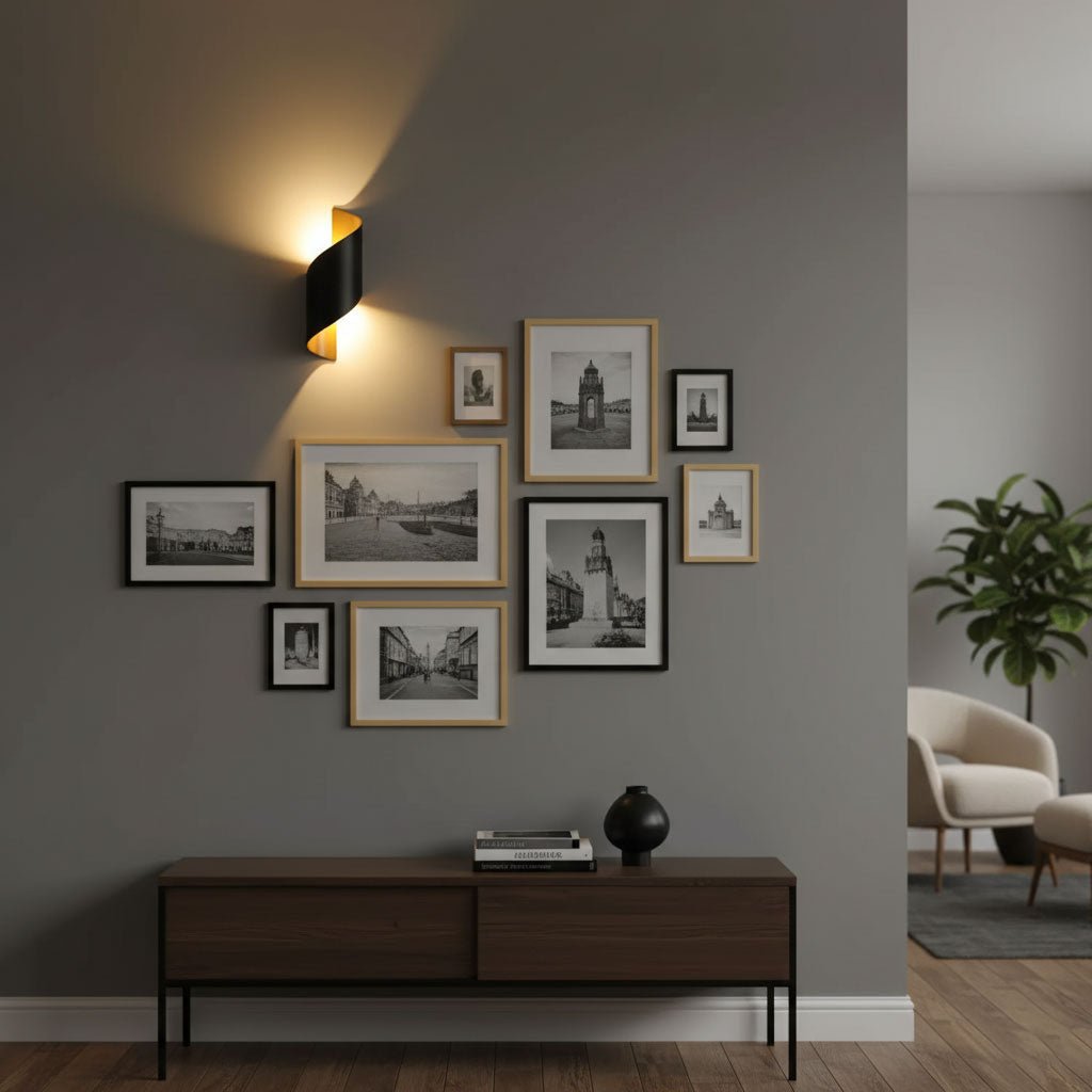 Compact Modern Wall Lamp, Energy Efficient — front view