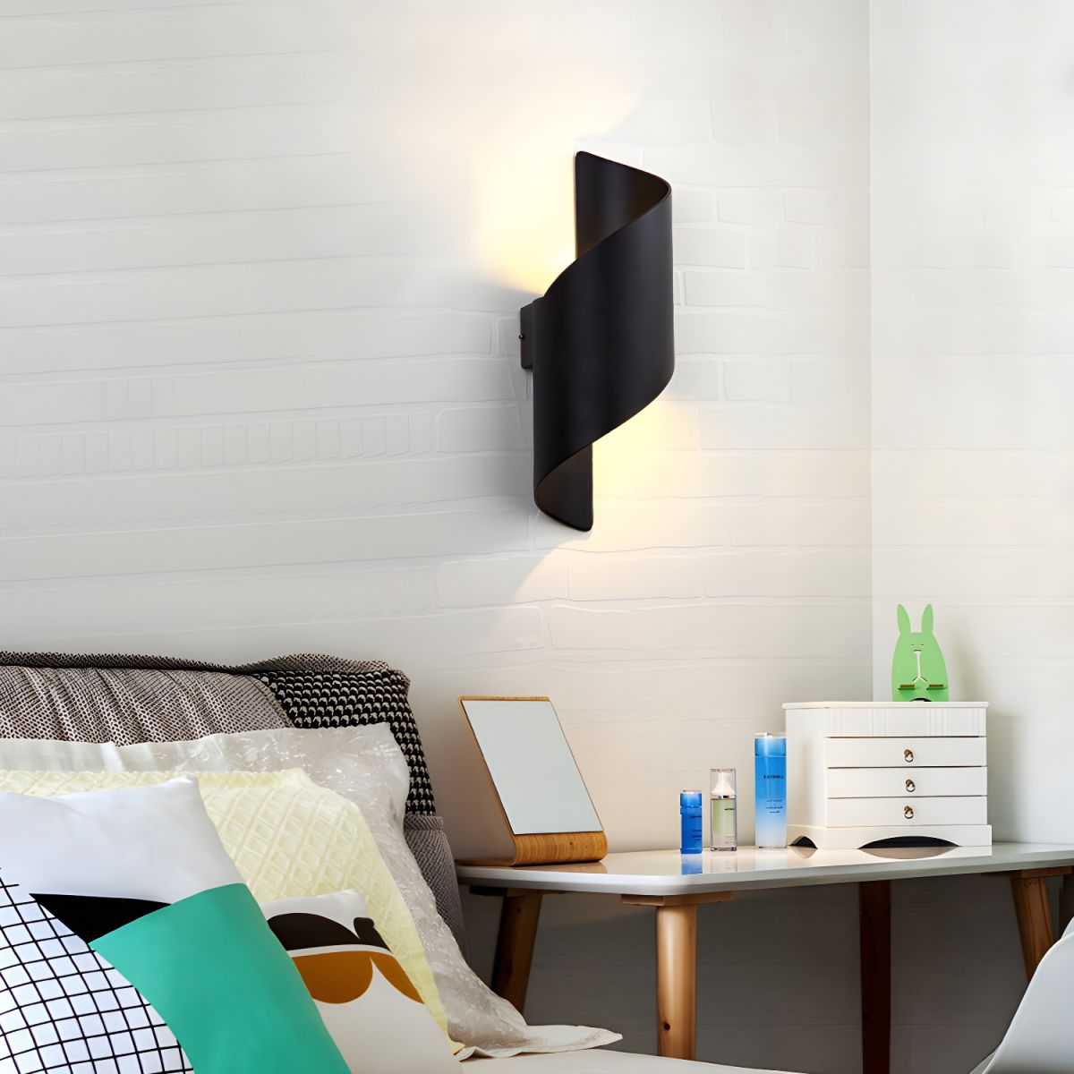 Compact Modern Wall Lamp, Energy Efficient — lifestyle view