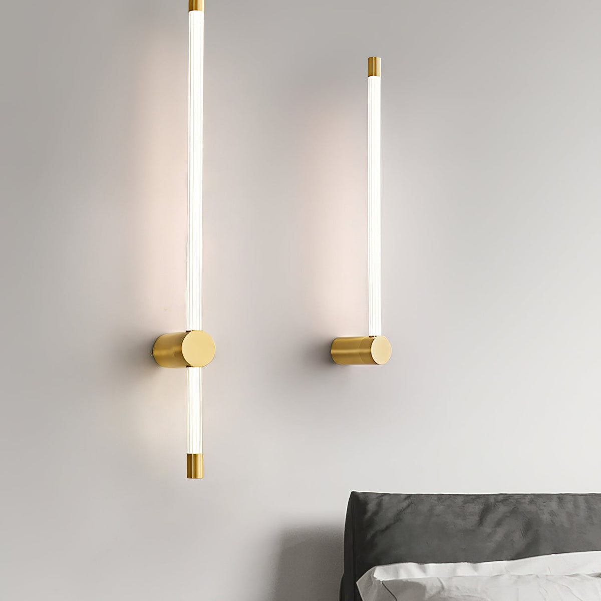 Modern Linear LED Sconce, Dimmable — front view