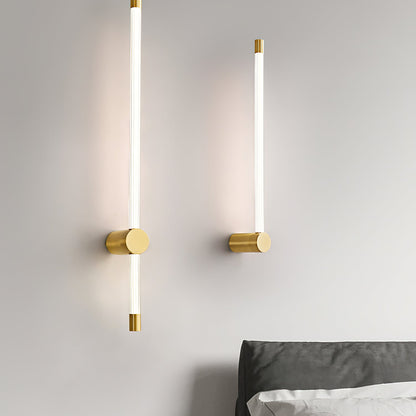 Modern Linear LED Sconce, Dimmable — front view