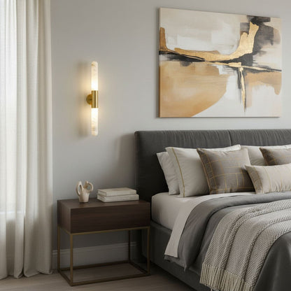 Alabaster Wall Light, Energy Efficient LED