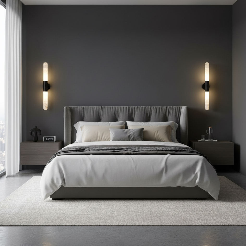 Alabaster Wall Light, Energy Efficient LED