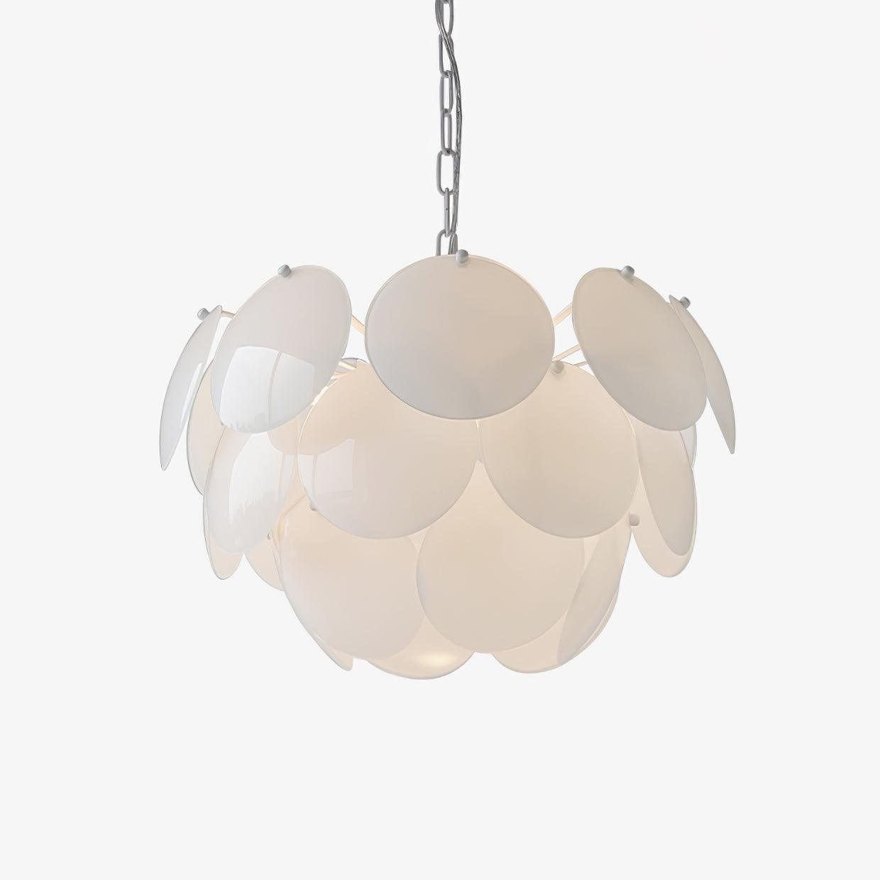 Petal Glass Chandelier with Adjustable Height — detail view