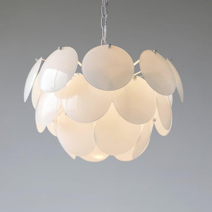 Petal Glass Chandelier with Adjustable Height