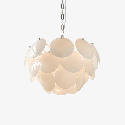 Petal Glass Chandelier with Adjustable Height