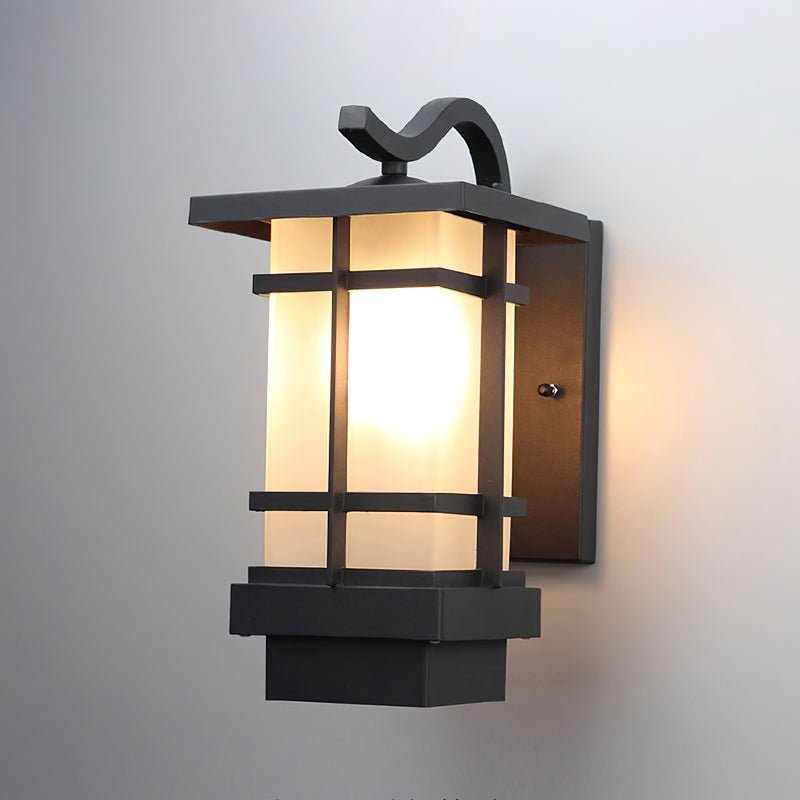 Outdoor Wall Lantern, Weather-Resistant Design — alternate angle