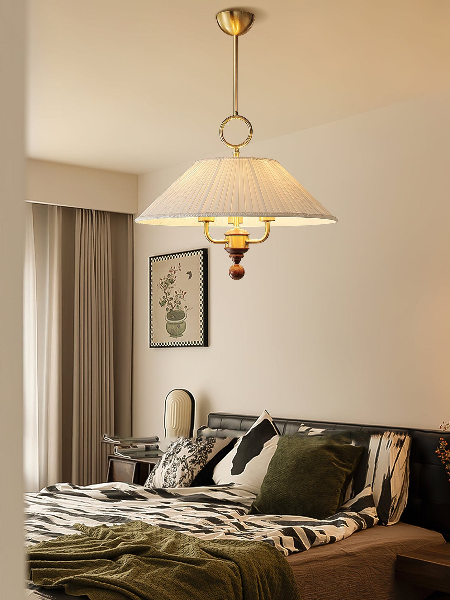 Marcellia Pleated Pendant Light Position 11