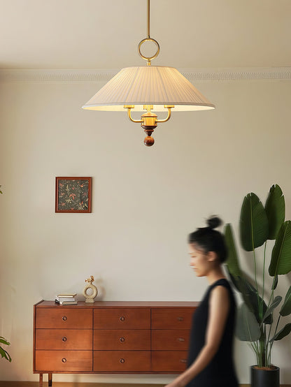 Marcellia Pleated Pendant Light Position 8