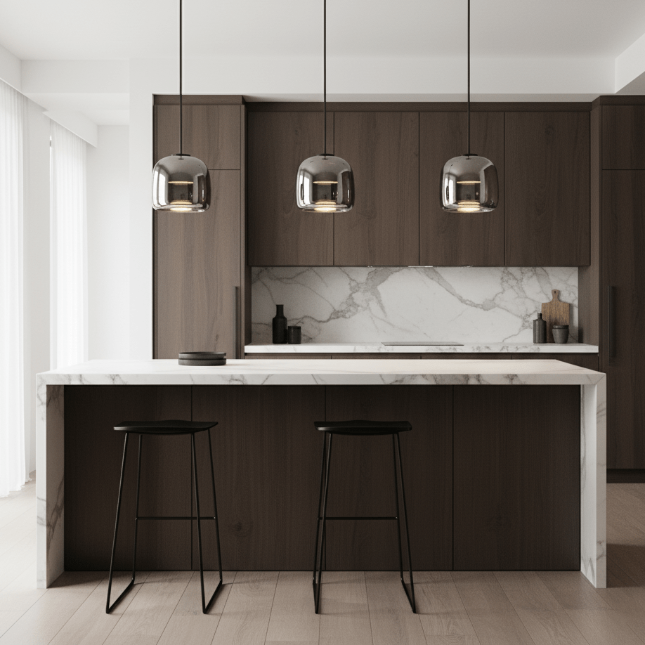 Metro Sphere Glass Pendant Lamp Position 9