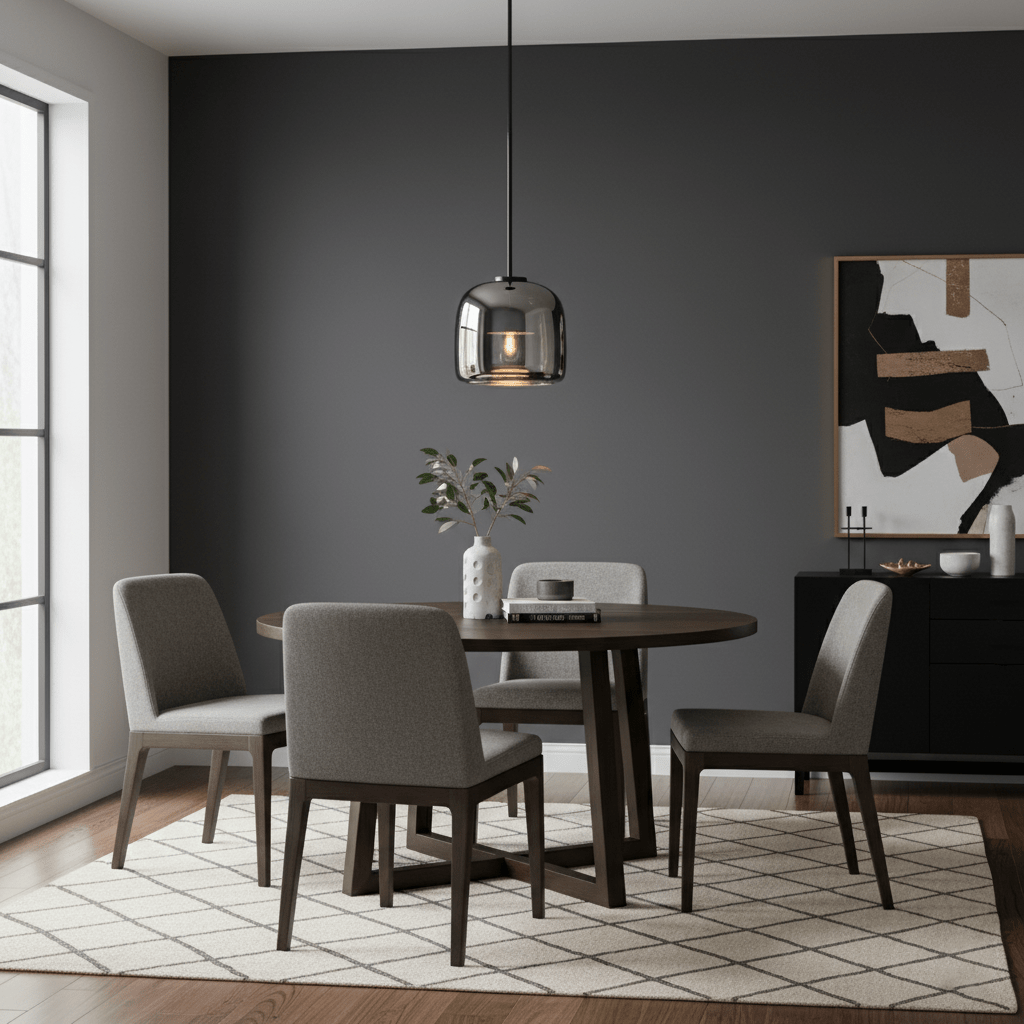 Metro Sphere Glass Pendant Lamp Position 13