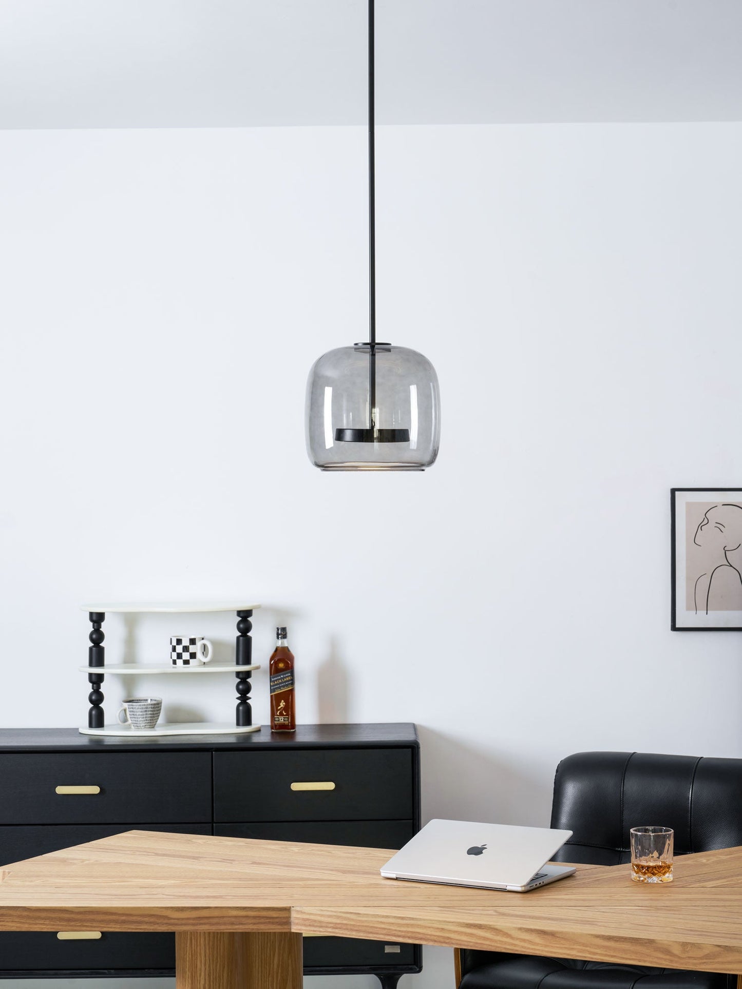 Metro Sphere Glass Pendant Lamp Position 40