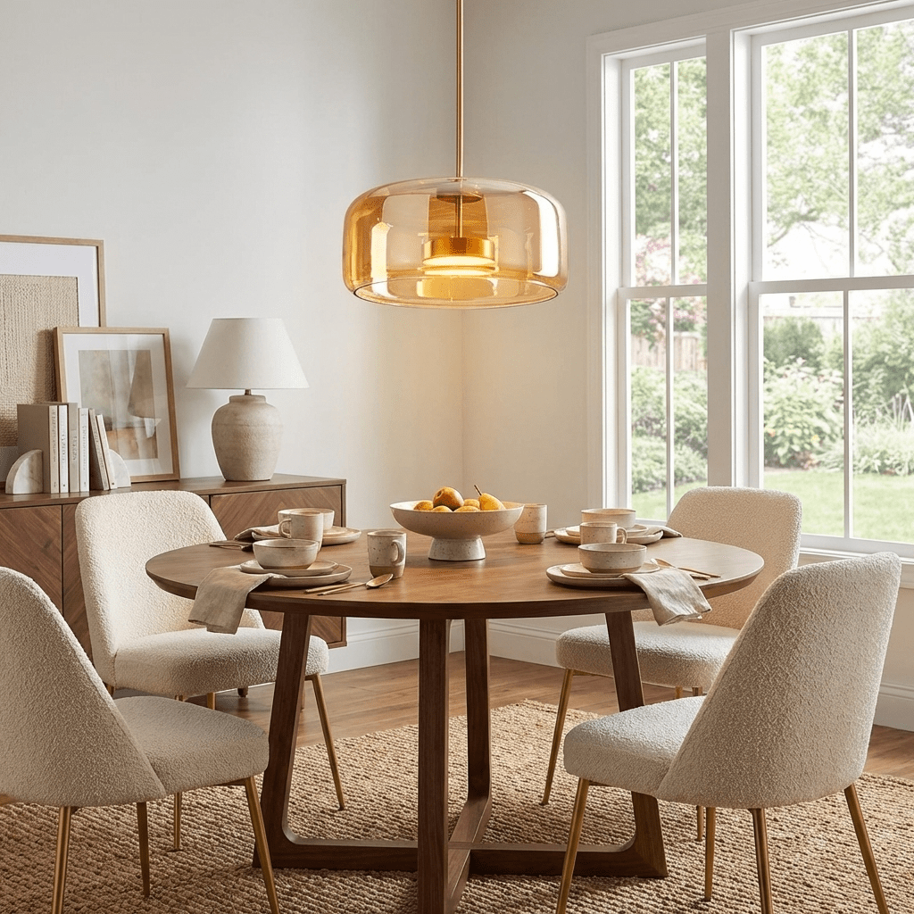 Glass Sphere Pendant Lamp with Adjustable Height — alternate angle