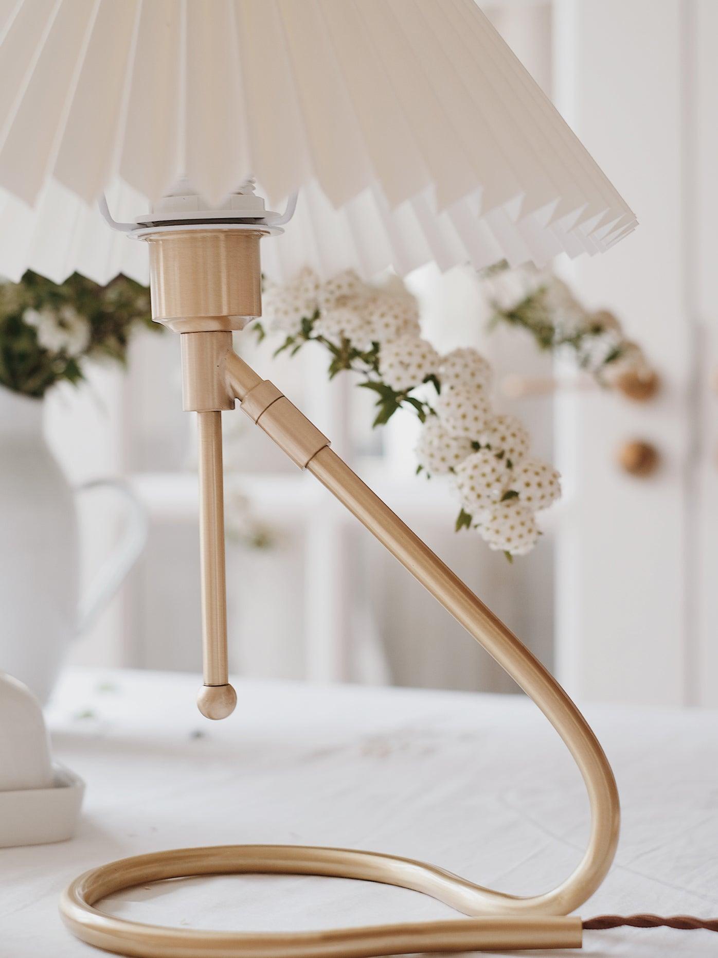Pleated Table Lamp with Adjustable Brightness