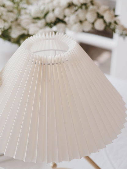 Pleated Table Lamp with Adjustable Brightness