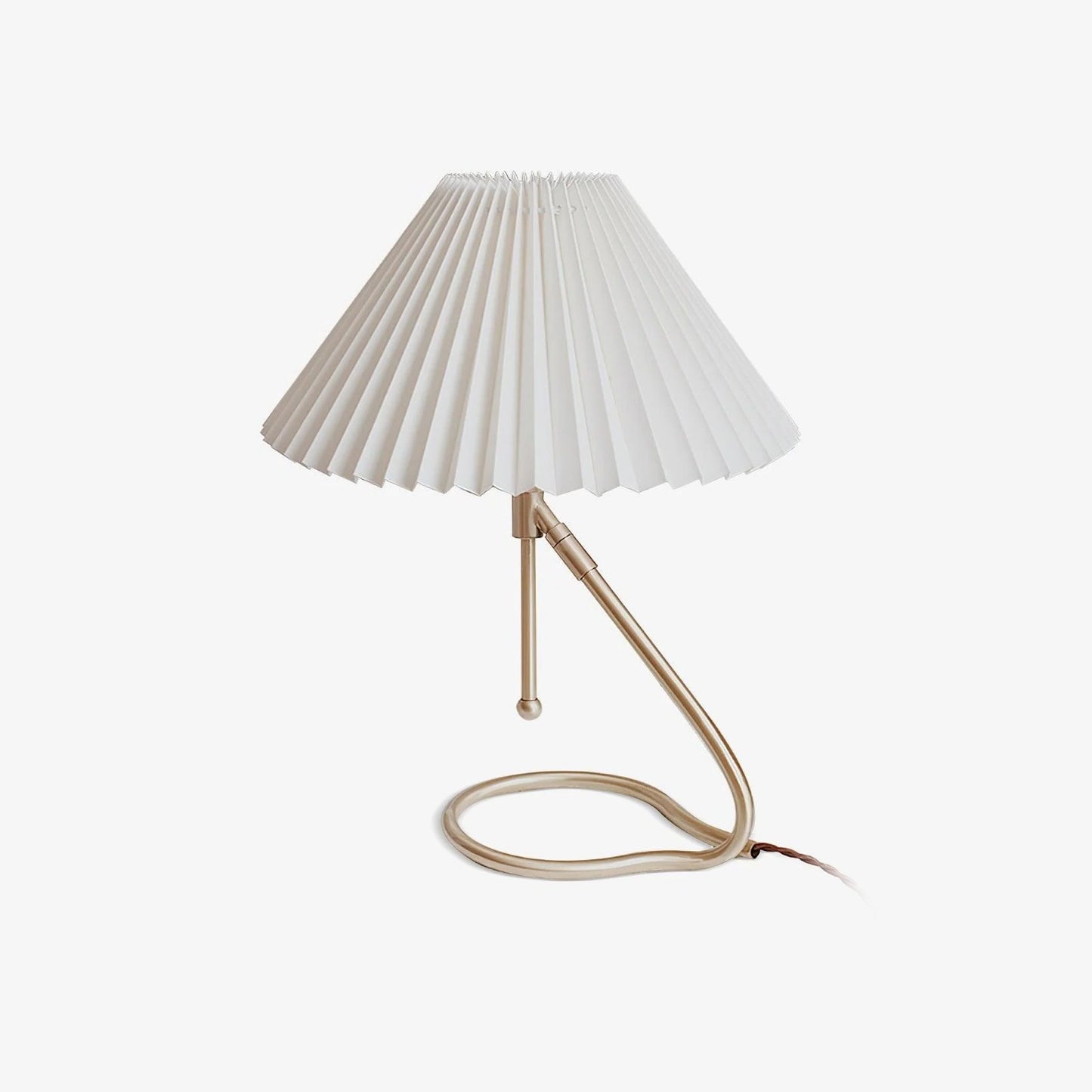 Pleated Table Lamp with Adjustable Brightness — side view