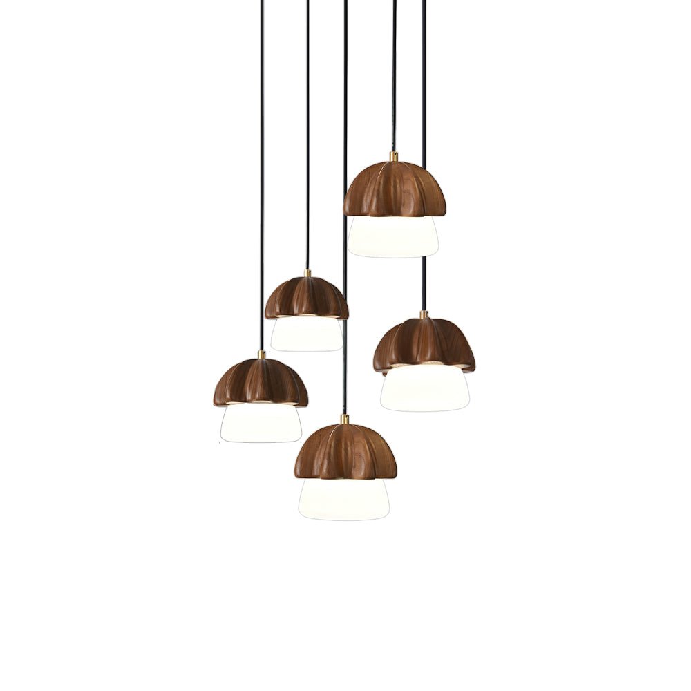 Mushroom Cluster Chandelier with Adjustable Height