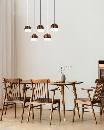 Mushroom Cluster Chandelier with Adjustable Height