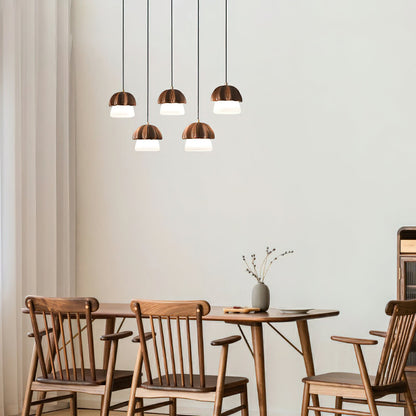 Mushroom Cluster Chandelier with Adjustable Height