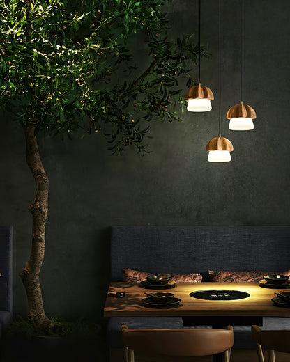 Mushroom Cluster Chandelier with Adjustable Height