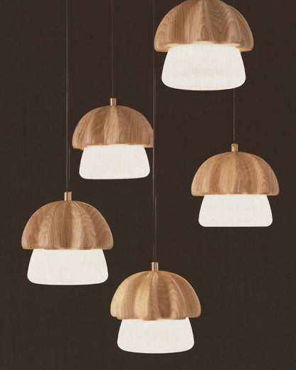 Mushroom Cluster Chandelier with Adjustable Height