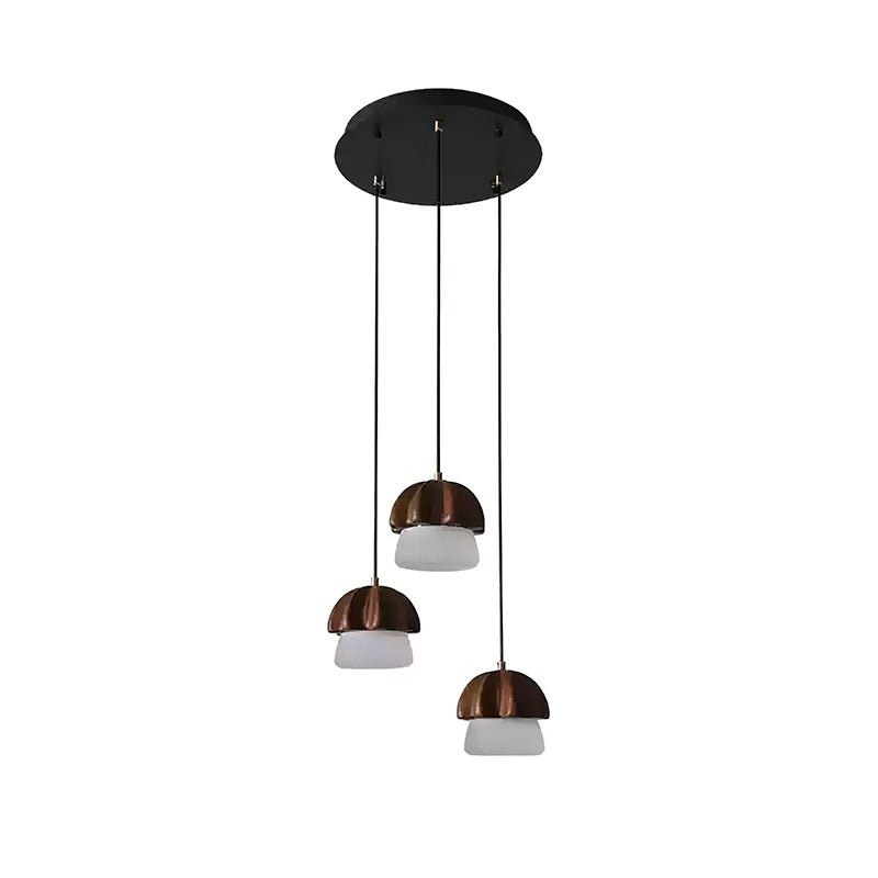 Mushroom Cluster Chandelier with Adjustable Height — alternate angle