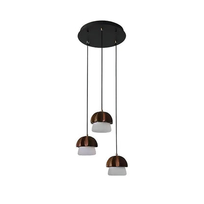 Mushroom Cluster Chandelier with Adjustable Height — alternate angle