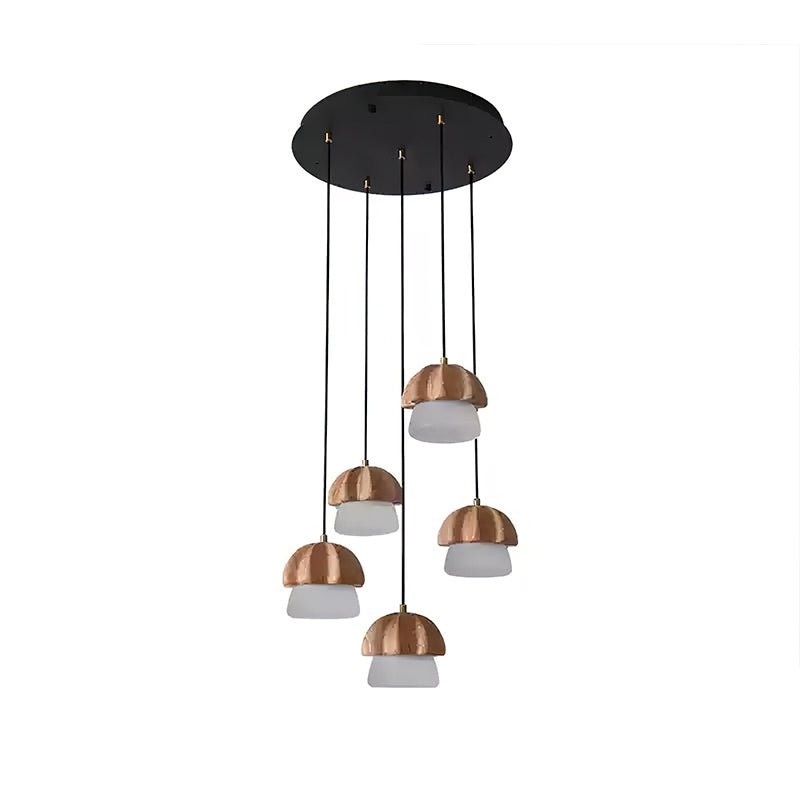 Mushroom Cluster Chandelier with Adjustable Height — lifestyle view