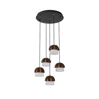 Mushroom Cluster Chandelier with Adjustable Height — front view