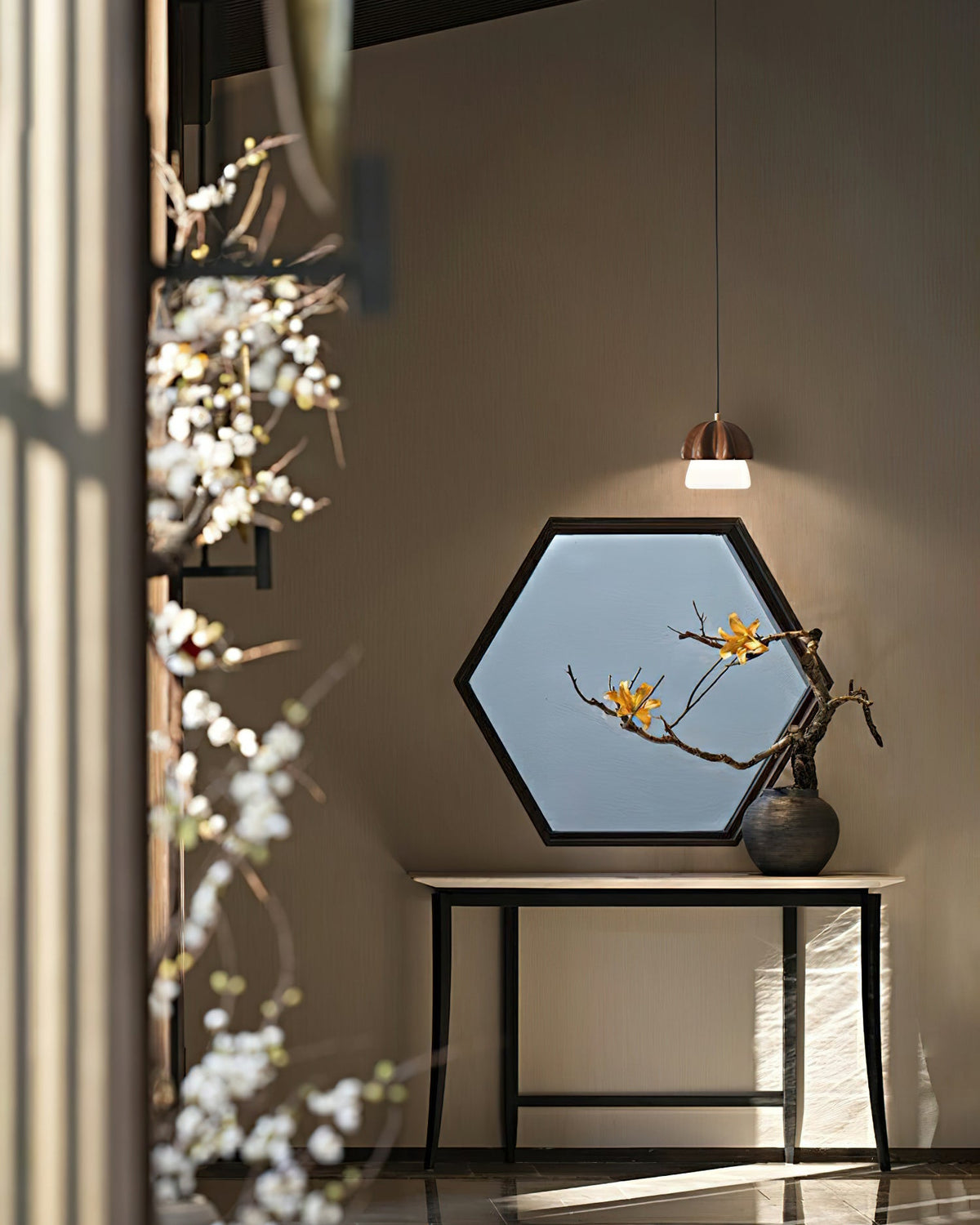Mushroom Cluster Chandelier with Adjustable Height