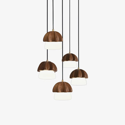 Mushroom Cluster Chandelier with Adjustable Height