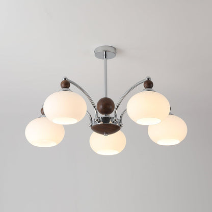 Noir Modern Chandelier with Adjustable Height