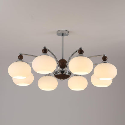 Noir Modern Chandelier with Adjustable Height