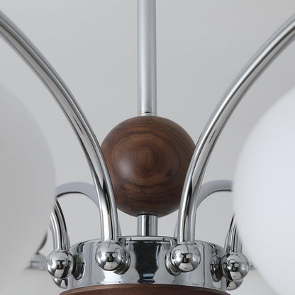 Noir Modern Chandelier with Adjustable Height