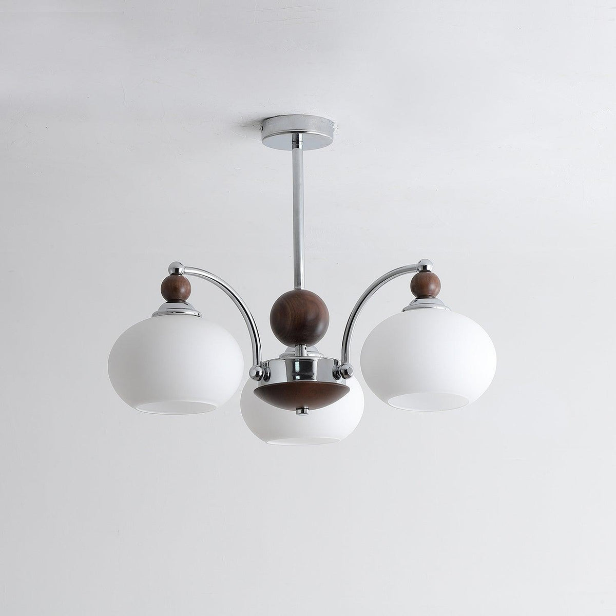 Noir Modern Chandelier with Adjustable Height — front view