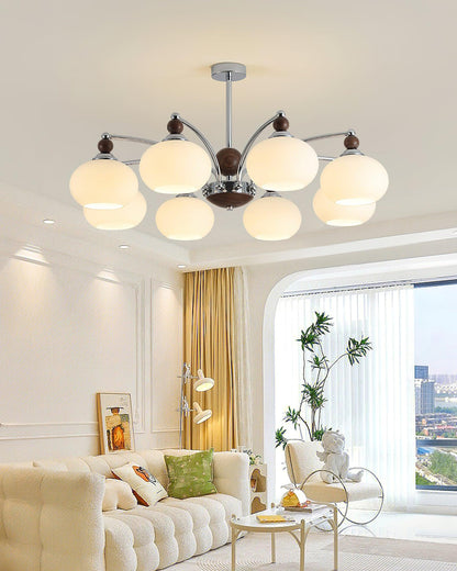Noir Modern Chandelier with Adjustable Height