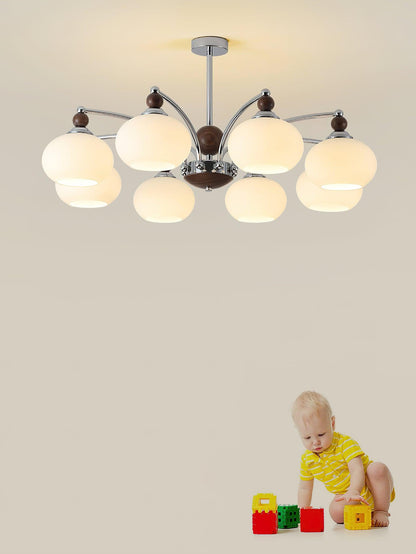 Noir Modern Chandelier with Adjustable Height