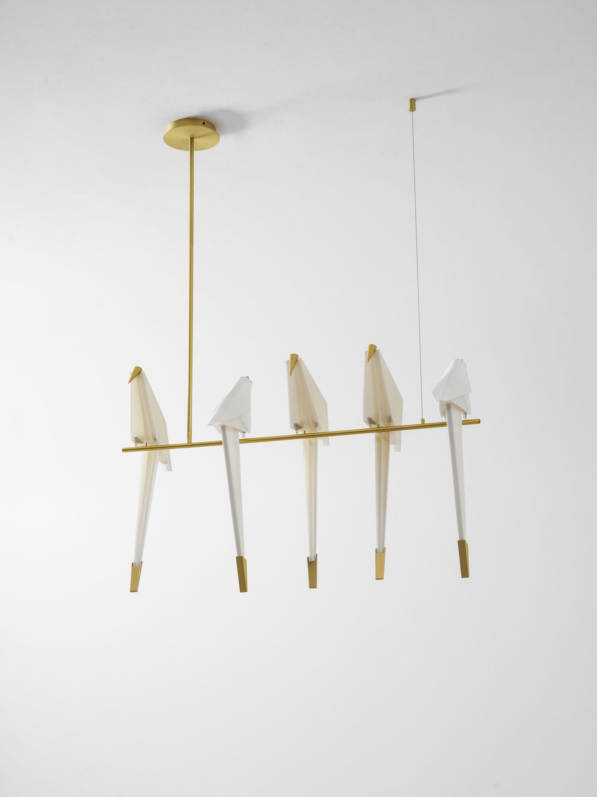 Paper Crane LED Chandelier with Warm Light