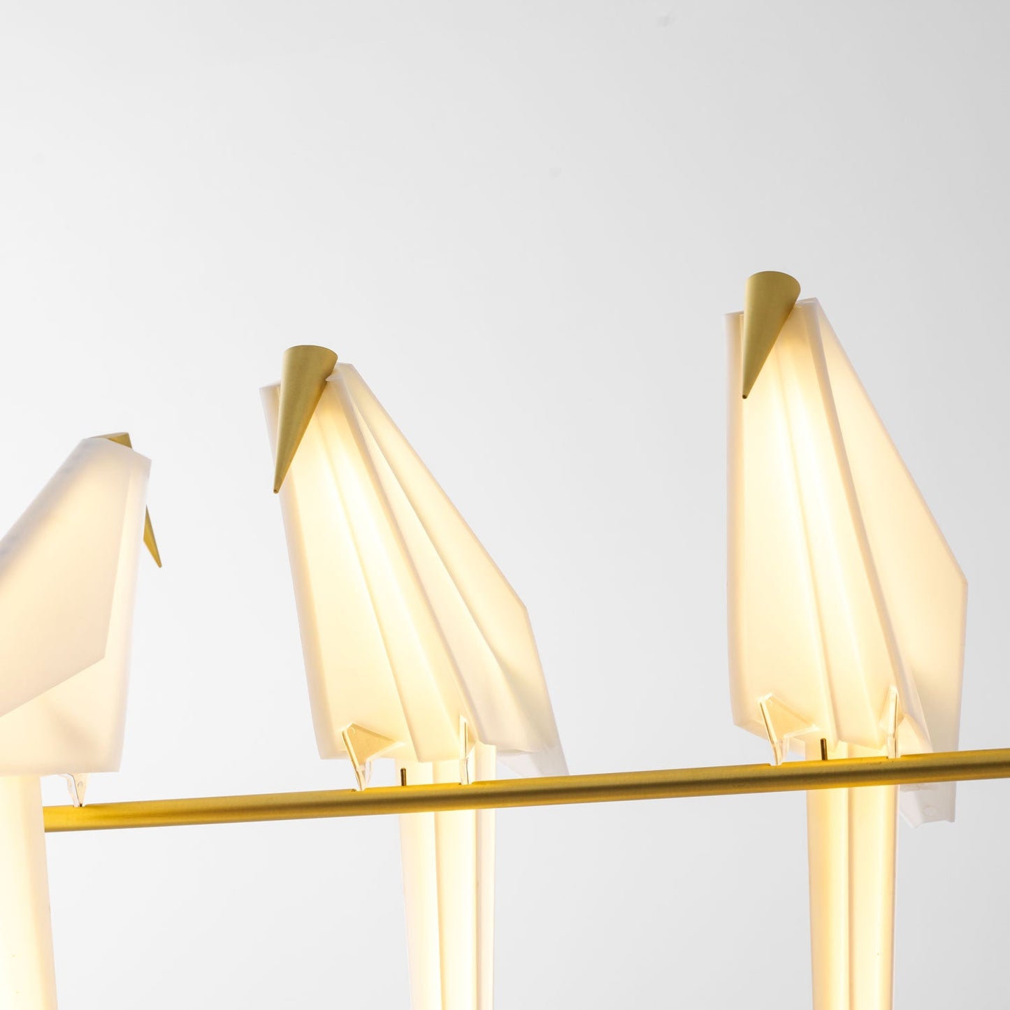 Paper Crane LED Chandelier with Warm Light