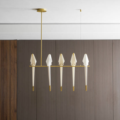 Paper Crane LED Chandelier with Warm Light