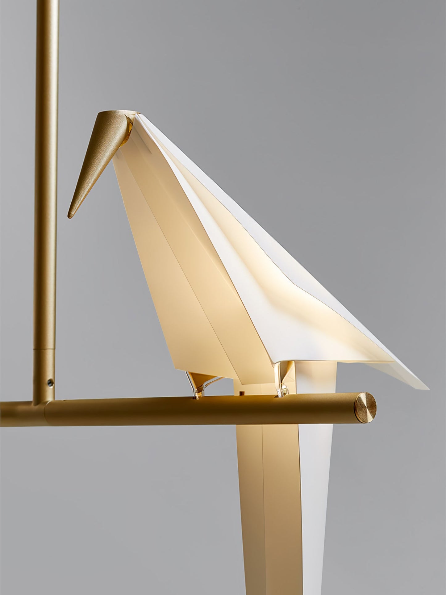 Paper Crane LED Chandelier with Warm Light